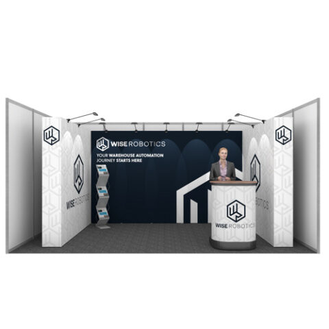 5m x 3m – Fabric – 3 walls - Plus Display