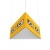 panel triangle hanging tube