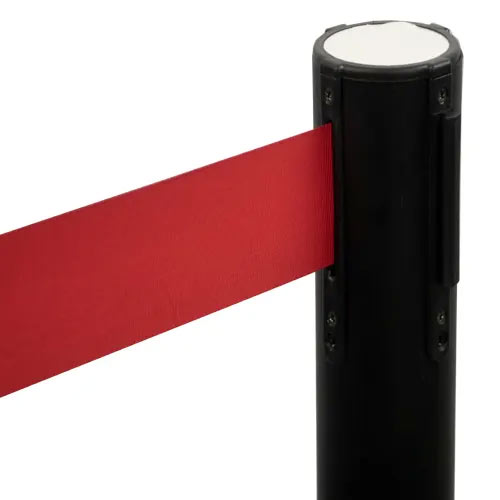 retractable belt barrier black red belt 2