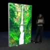 1500 x 2250mm Lightbox display featuring a waterfall - right view