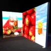 3 x 2m LED Lightbox Package 1 with 2 walls - left view