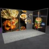 4x2m shell scheme graphics with 2 walls - front view