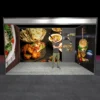 4x2m seamless shell scheme graphics with 3 walls - front view with person