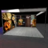 4x4m seamless shell scheme graphics with 2 walls - right view