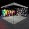 5x4m seamless shell scheme graphics with 2 walls - full view