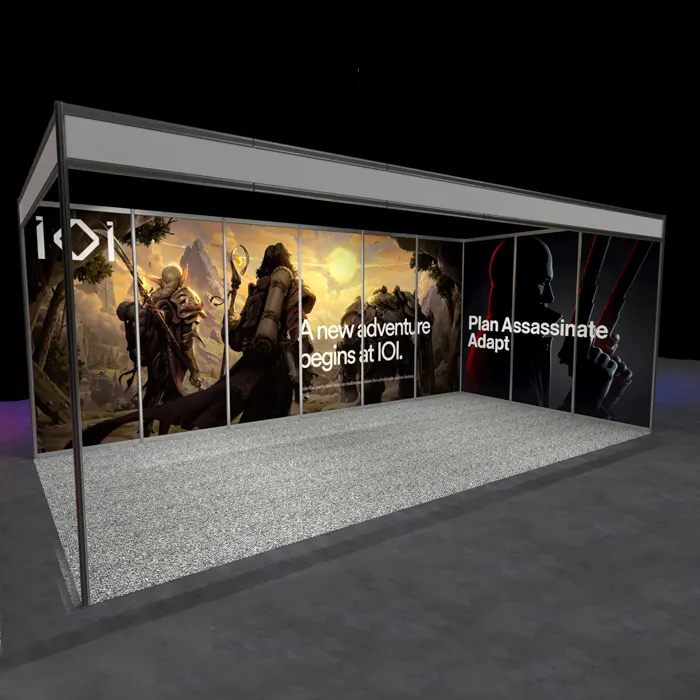 6m x 3m Shell Scheme Panels - Plus Display