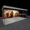 6x3m seamless shell scheme graphics with 2 walls - full view