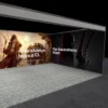 6x4m seamless shell scheme graphics with 3 walls - right view