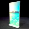 rechargeable led lightbox with person - right view